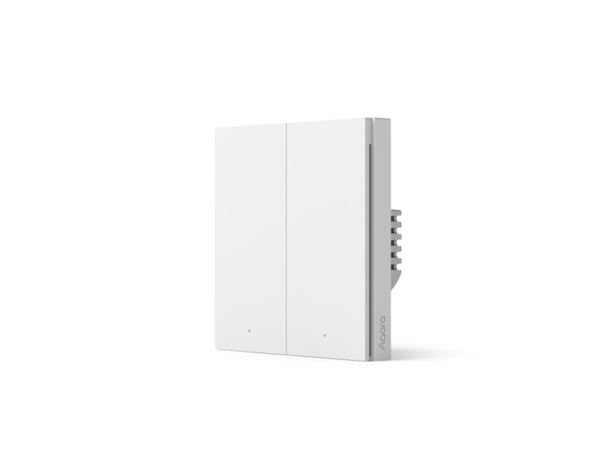 Aqara Smart Wall Switch H1 (med nøytral. dobbel rocker)