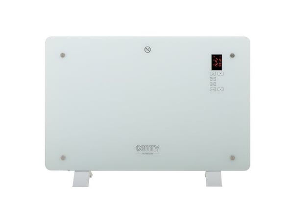 Camry Premium CR 7721, Elektrisk konvektor-romvarmer, 24 timer, Innendørs, Gulv, Hvit, LCD