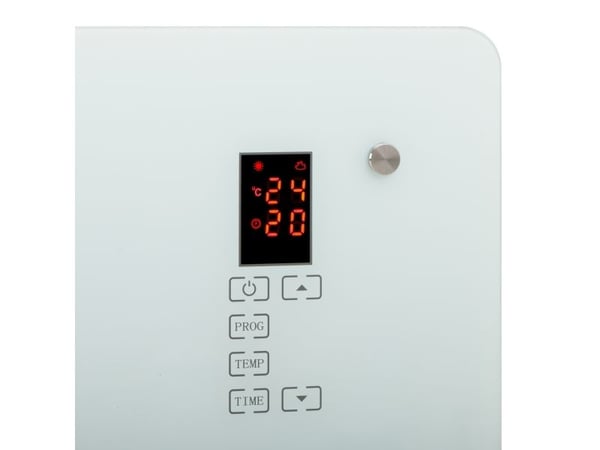 Camry Premium CR 7721, Elektrisk konvektor-romvarmer, 24 timer, Innendørs, Gulv, Hvit, LCD