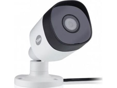 Yale SV-ABFX-W-2, CCTV övervakningskamera, Utomhus, Kabel, Skrivbord/vägg, Grå, Vit, Låda