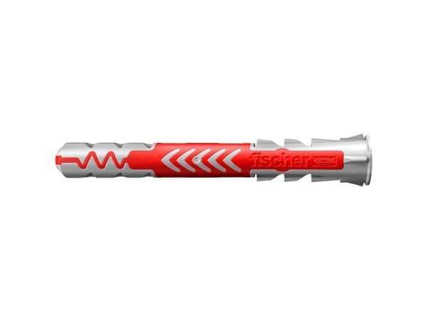 Fischer DuoPower 8 x 65, Ekspansjonsanker, Lettbetong, Murstein, Betong, Murverk, Gipsplater, Nylon, Rød, Hvit, 65 mm, 8 mm
