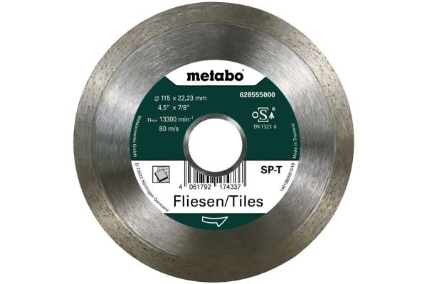 Metabo 628555000, Naturstein, Flis, 11,5 cm, 2,22 cm, 13300 RPM, Metabo, 1 stykker