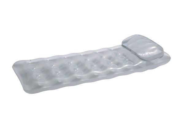 Bestway 43024, Grå, Gjennomsiktig, Flytemadrass, Vinyl, 90 kg, 630 mm, 1750 mm