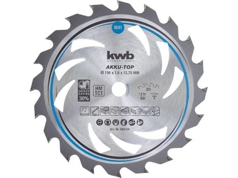 kwb 584154 Sirkelsagblad i hardmetall 130 x 16 x 1,0 mm Antall tenner (per tomme): 18 1 stk.