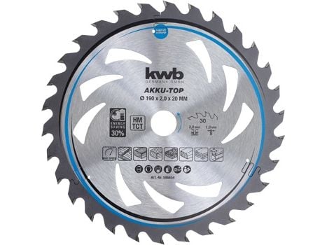 kwb 586654, Sponplate, Glassfiberarmert plast, Tre, 19 cm, 2 cm, Wolframkarbidspiss (TCT), 1,3 mm, 2 mm