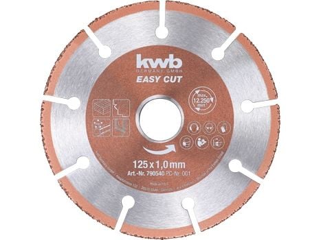 kwb 790540, Kopper, Plast, Tre, 12,5 cm, 2,22 cm, 13000 RPM, 1 stykker