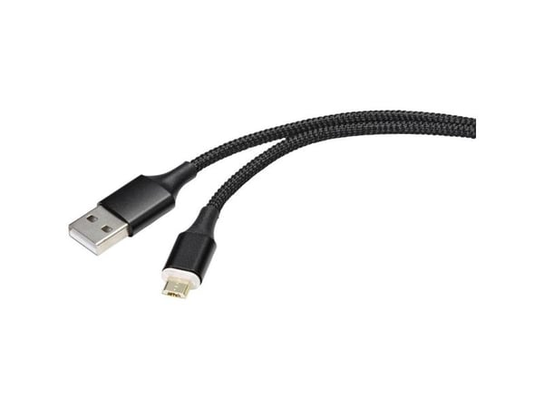 Renkforce RF-4746074, 1 m, USB A, Micro-USB B, USB 2.0, 480 Mbit/s, Lajittelu