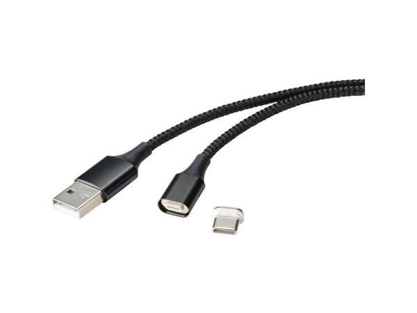 Renkforce RF-4746076, 1 m, USB A, USB C, USB 2.0, 480 Mbit/s, Lajittelu