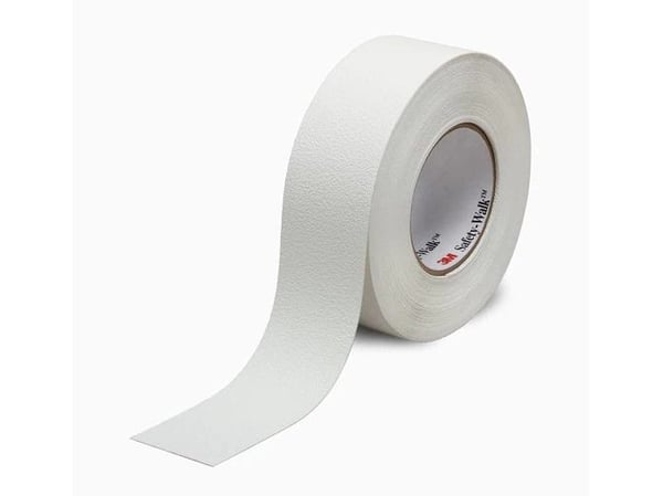 3M Slip-Resistant Fine Resilient Tapes & Treads 280, Hvit, Beskyttende, Vinyl, 18,3 m, 25 mm