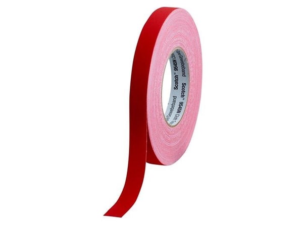 Kyllästetty kangasteippi 19 mm x 50 m punainen 9545N (9545NR19)