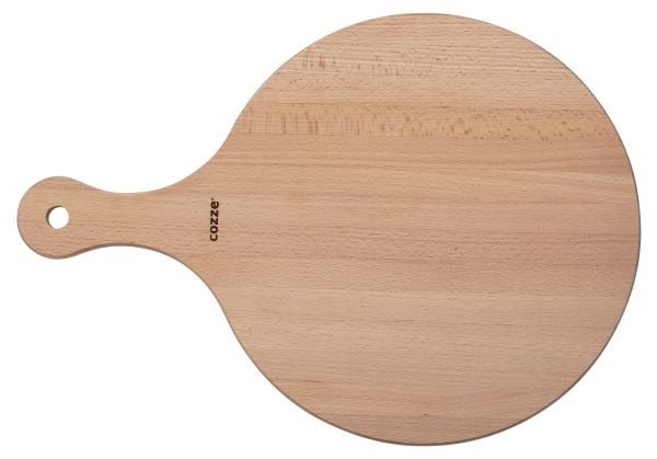 Cozze® pizzaskærebræt med håndtag Ø350 mm bøg