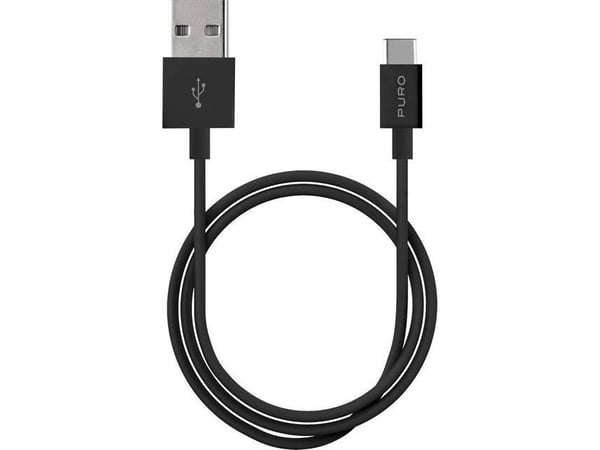 PURO PWCUSBCBLK, 1 m, USB A, USB C, USB 3.2 Gen 1 (3.1 Gen 1), 480000 Mbit/s, Lajittelu