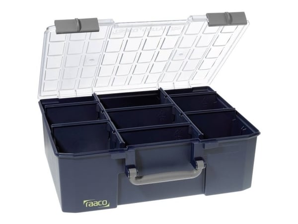 raaco CarryLite 150 5x10-8, Blå, Polykarbonat (PC), Polypropylen (PP), 413 mm, 330 mm, 147 mm, 2,33 kg