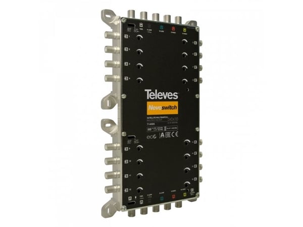 Televes 714505, 5 innganger, 16 utganger, 950 - 2400 MHz, 47 - 862 MHz, 3 dB, 4 dB