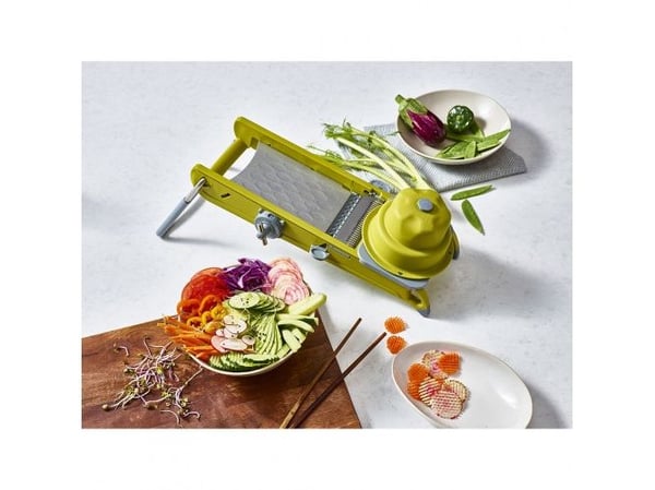 de Buyer Swing Plus - Mandoline slicer - 44.5 x 19.5 x 15 cm - grön