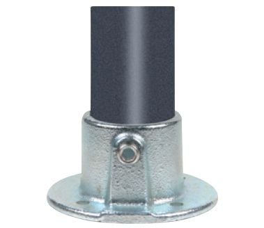 galv. flange - Pipe Clamps flange 26,9 mm x 3/4''. Galvaniseret.