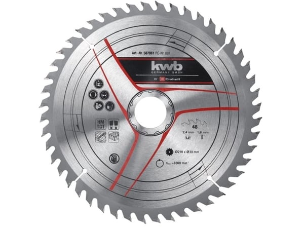 Stationary Saw Accessory, TCT circ saw blade 210x30 T48