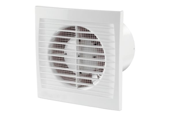 Siku 125 S Silenta, Vegg, Baderom, Kjøkken, Restaurant, Toalett, Hvit, Plast, IP34, 148 m³/t