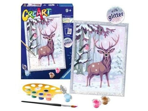 Ravensburger CreArt Festive Friends, Malinger inkludert, Gutt/Jente, Fargelegg etter tall