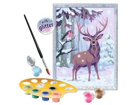 Ravensburger CreArt Festive Friends, Malinger inkludert, Gutt/Jente, Fargelegg etter tall