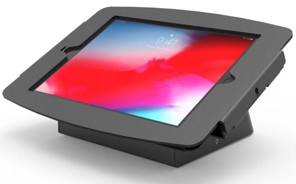 Compulocks iPad Mini 8,3" Space Enclosure Wall Mount - Kabinett - for nettbrett - låsbart - høyglanset aluminium - svart - på plate, veggmonterbar ...
