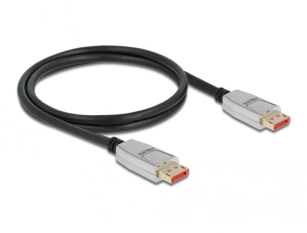 Delock - DisplayPort-kabel - DisplayPort (M) til DisplayPort (M) - DisplayPort 1.4 - 1.0m - støtter 8K UHD (7680 x 4320) - svart (87040)