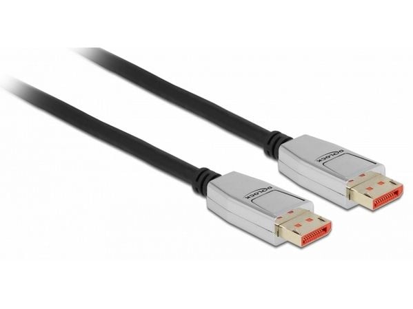 Delock - DisplayPort-kabel - DisplayPort (M) til DisplayPort (M) - DisplayPort 1.4 - 2.0m - støtter 8K UHD (7680 x 4320) - svart (87041)