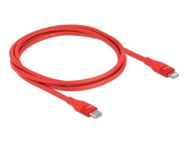 DeLOCK 86634, Punainen, USB C, Lightning, 1 m, Uros, Uros