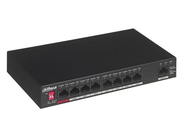 Dahua Technology PFS3009-8ET-96, Uhåndtert, L2, Fast Ethernet (10/100), Strøm over Ethernet (PoE)