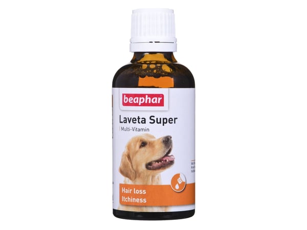Beaphar Laveta Super, Hund, Væske, Hårpleie, Vitamin A, Vitamin B, Vitamin B1, Vitamin B12, Vitamin B2, Vitamin B3, Vitamin B5, Vitamin B6,..., Nat...