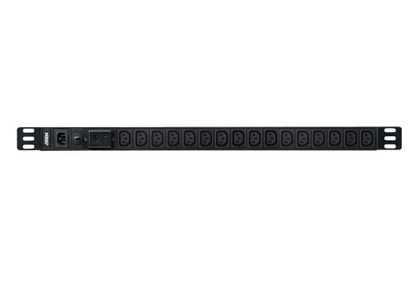 ATEN Basic PDU PE0116SG 0U/1U - Strømfordelerenhet (kan monteres i rack) - AC 100-240 V - 2400 VA - inngang: IEC 60320 C14 - utgangskontakter: 16 (...
