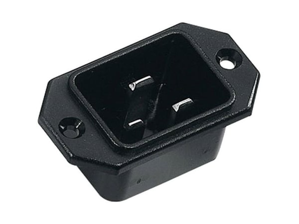 K & B 42R081121 IEC-liitin 42R Pistoke, uppoasennus pystysuoraan Navat yhteensä: 2 + PE 16 A Musta 1 kpl