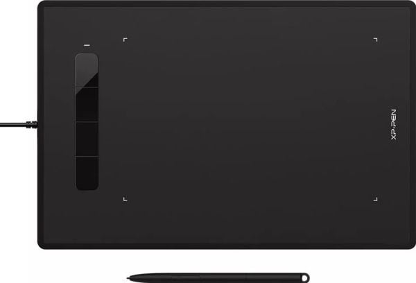 XP-PEN Star G960S Plus, Koblet med ledninger (ikke trådløs), 228,8 x 152,6 mm, USB, 1 cm, 0,4 mm, Sort