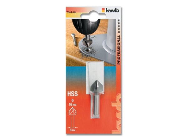 kwb COUNTERSINK HSS, Drill, Forsenkningsbor, 1,2 cm, 8 mm, 90°, Høy-Hastighets Stål (HHS)