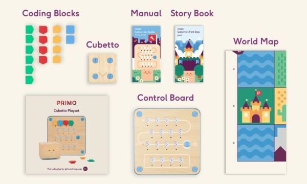 Primo Toys Cubetto Playset, 3 år, Flerfarget