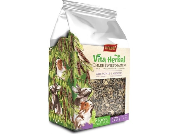 Vita Herbal for gnagere og kaniner, johannesbrød, 170g, 4stk/disp