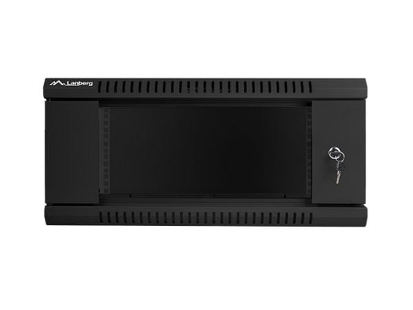Lanberg - Rack skap - veggmonterbar - svart, RAL 9004 - 4U - 19"