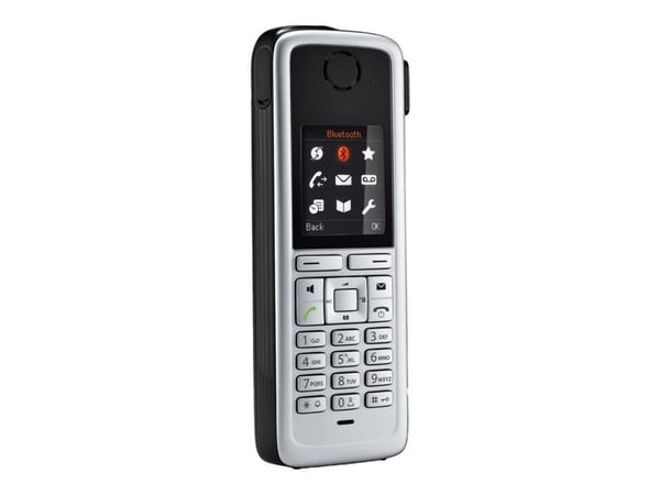 Unify OpenStage M3 - Trådlös förlängningshandenhet - med Bluetooth interface - DECT - svart, silver