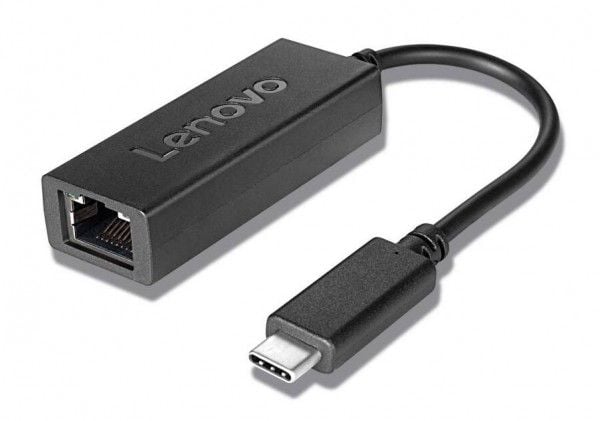 Lenovo USB-C to Ethernet Adapter - Nätverksadapter - USB-C - Gigabit Ethernet x 1 - svart - för ThinkPad T16 Gen 4 21QN; ThinkSmart Hub 11H1