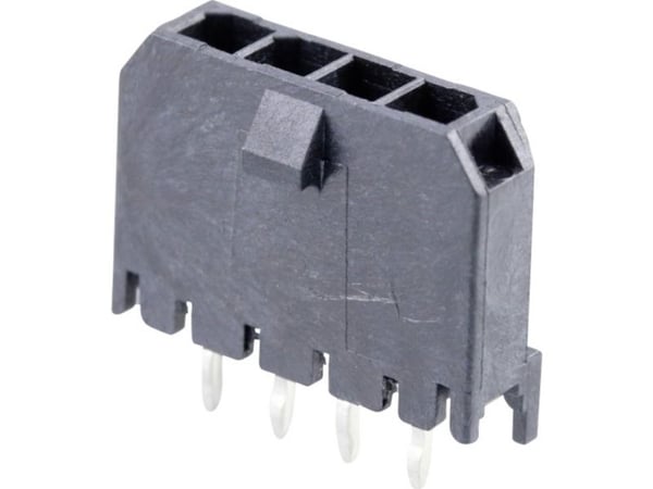 Molex uppoasennettava tappiliuska (vakio) Napojen kokonaismäärä 4 Ristikoiden koko: 3 mm 436500416 1 kpl Lokero
