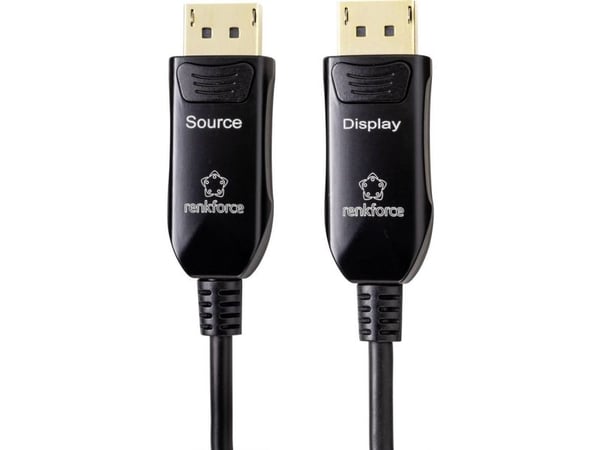 Renkforce RF-4598018, 15 m, DisplayPort, DisplayPort, Hankjønn, Hankjønn, 7680 x 4320 piksler