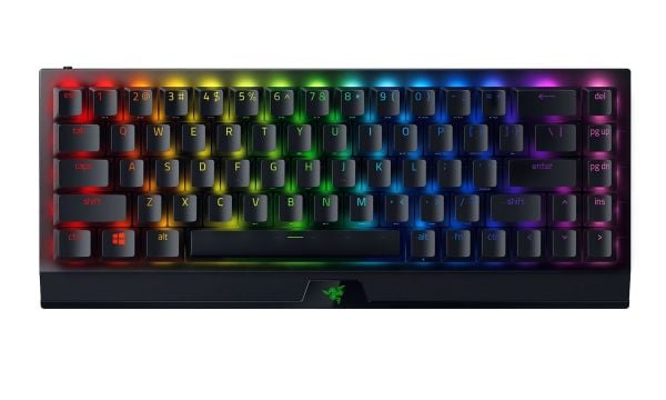 Razer BlackWidow V3 Mini, 65%, USB + RF Wireless + Bluetooth, Mekaaninen, QWERTY, RGB LED, Musta