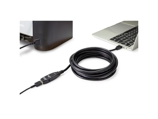 Renkforce RF-4598346, 10 m, USB A, USB A, USB 3.2 Gen 1 (3.1 Gen 1), 5 Gbit/s, Sort