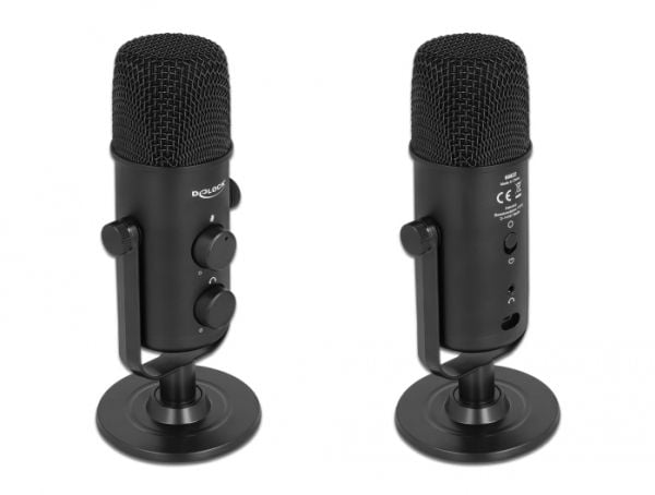 Delock - Mikrofon - USB - sortera