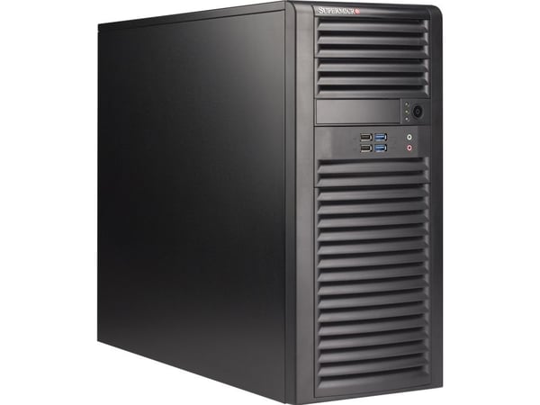 Supermicro SC732 D4-668B - Mid tower - utvidet ATX (E-ATX) 668 watt - svart - USB/lyd