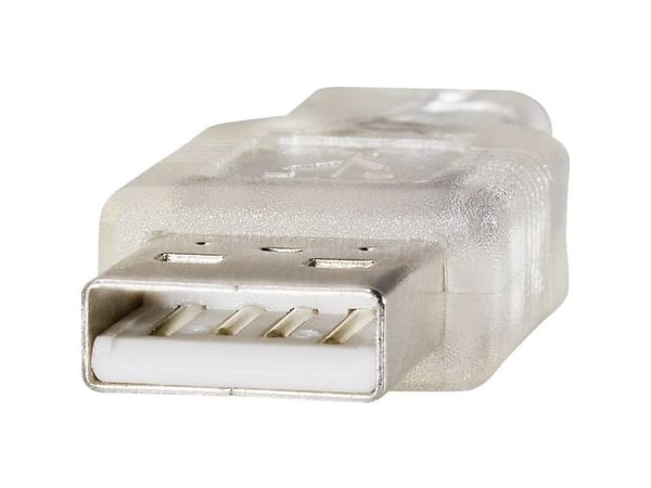 Renkforce RF-4538152, 3 m, USB A, USB A, USB 2.0, 0,48 Gbit/s, Gjennomsiktig