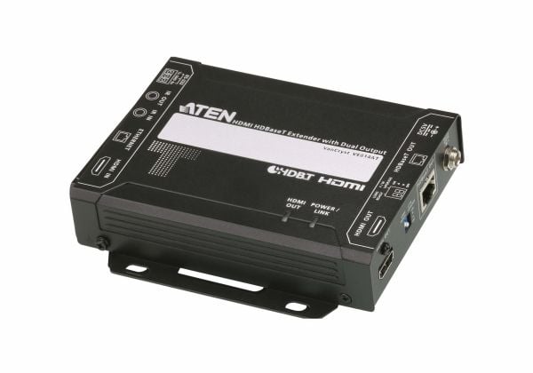 ATEN VanCryst VE814AT - Video/ljud/infraröd/seriell/nätverksförlängare - sändare - HDBaseT - över CAT 5e/6/6a - upp till 150 m