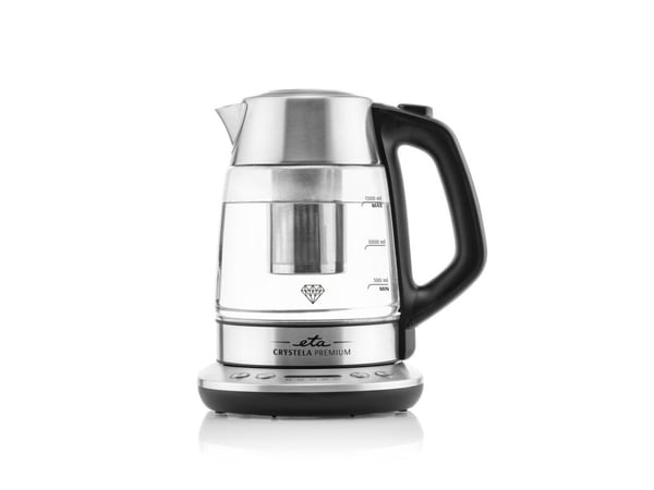 ETA Crystela Premium 9153 90000 - Kjele - 1.5 liter - 2200 W - rustfritt stål / glass