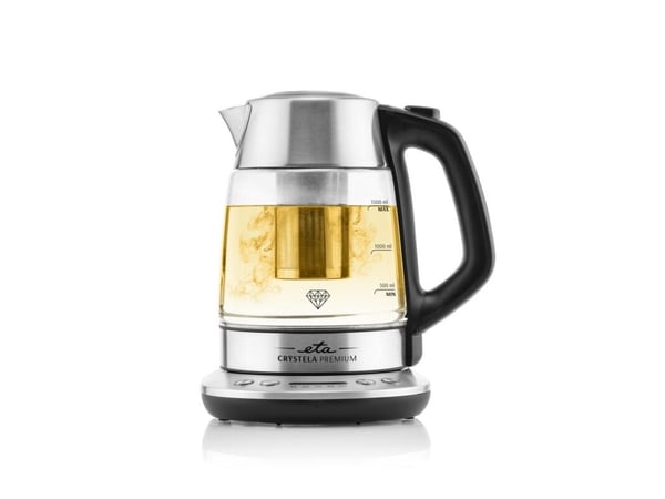 ETA Crystela Premium 9153 90000 - Kjele - 1.5 liter - 2200 W - rustfritt stål / glass
