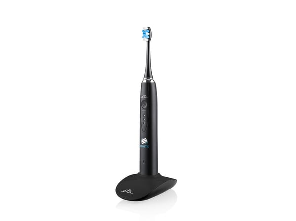 Eta ETA370790010, Voksen, Sonik tannbørste, Intense, Massasje, Sensitiv / Myk, Sort, Hvit, 31000 bevegelser per minutt, 4 x 30 sec